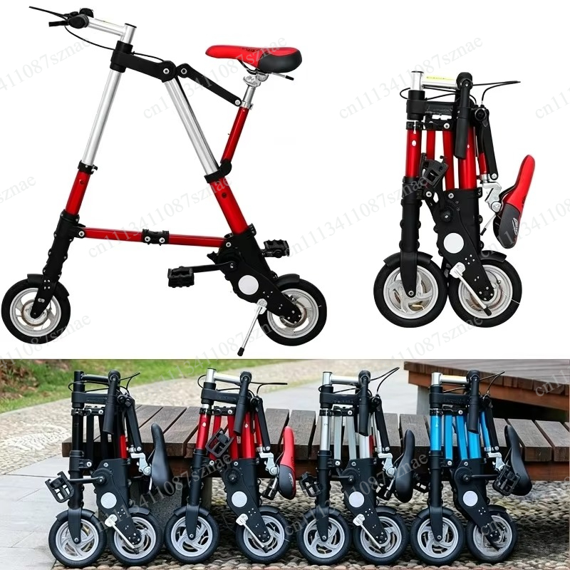 Cycling Commute Distance - Bicicletta pieghevole da 8 pollici, leggera,