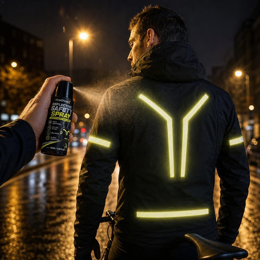 Cycling Commute Clothes - Vernice Riflettente di Sicurezza Notturna ad